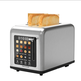 PSKST075AE  2-piece retro-style bread machine with SUS304 food-grade stainless steel, 6 color-changing levels, 3 functions (defrost/reheat/cancel