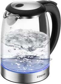 Electric Kettle, No Plastic Filter & Spout, 1.8Qt Tea Kettle & Hot Water Boiler For Coffee & Tea, Water Heater & Teapot, Automatic Shut Off
