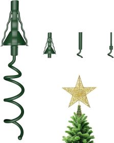 Christmas Tree Topper Holder - Twist On Universal Stabilizer with Adjustable Attachments. Secure Lock for Treetop Ornaments