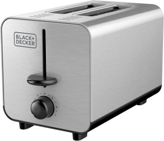 2-Slice Stainless Steel Toaster with 7 Toast Shades, Extra-Wide Self-Centering Slots