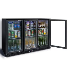 ORIKOOL Beverage Refrigerators Cooler 53 inch 3 Glass Door Back Bar, 480 Cans Commercial Display Bar Fridge for Beer Wine and Drink 11.3 Cu.Ft